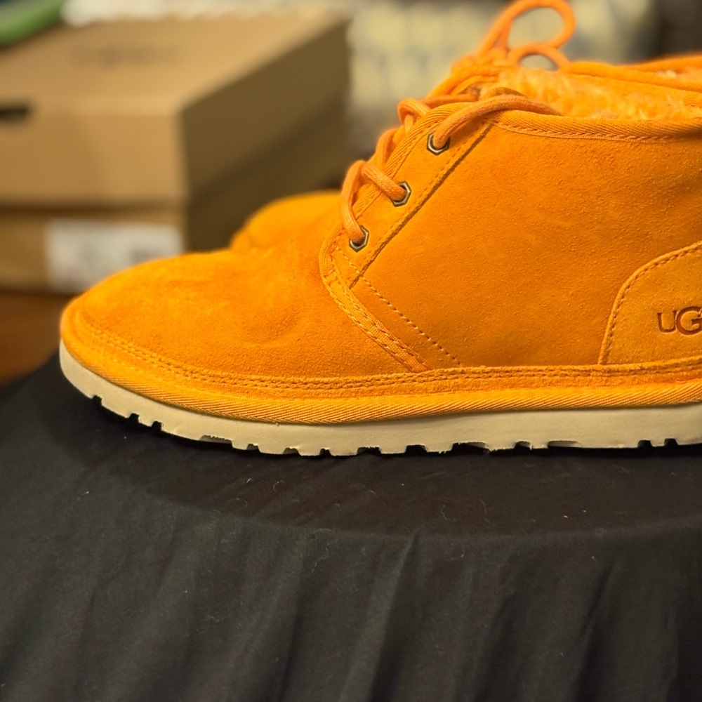 UGG Vibrant Orange Shearling Boots